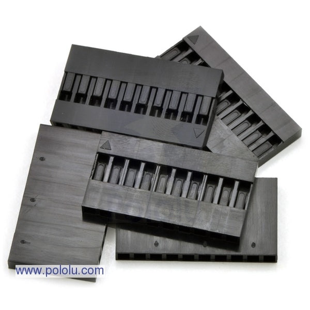 0.1" (2.54mm) Crimp Connector Housing: 1x10-Pin 5-Pack
