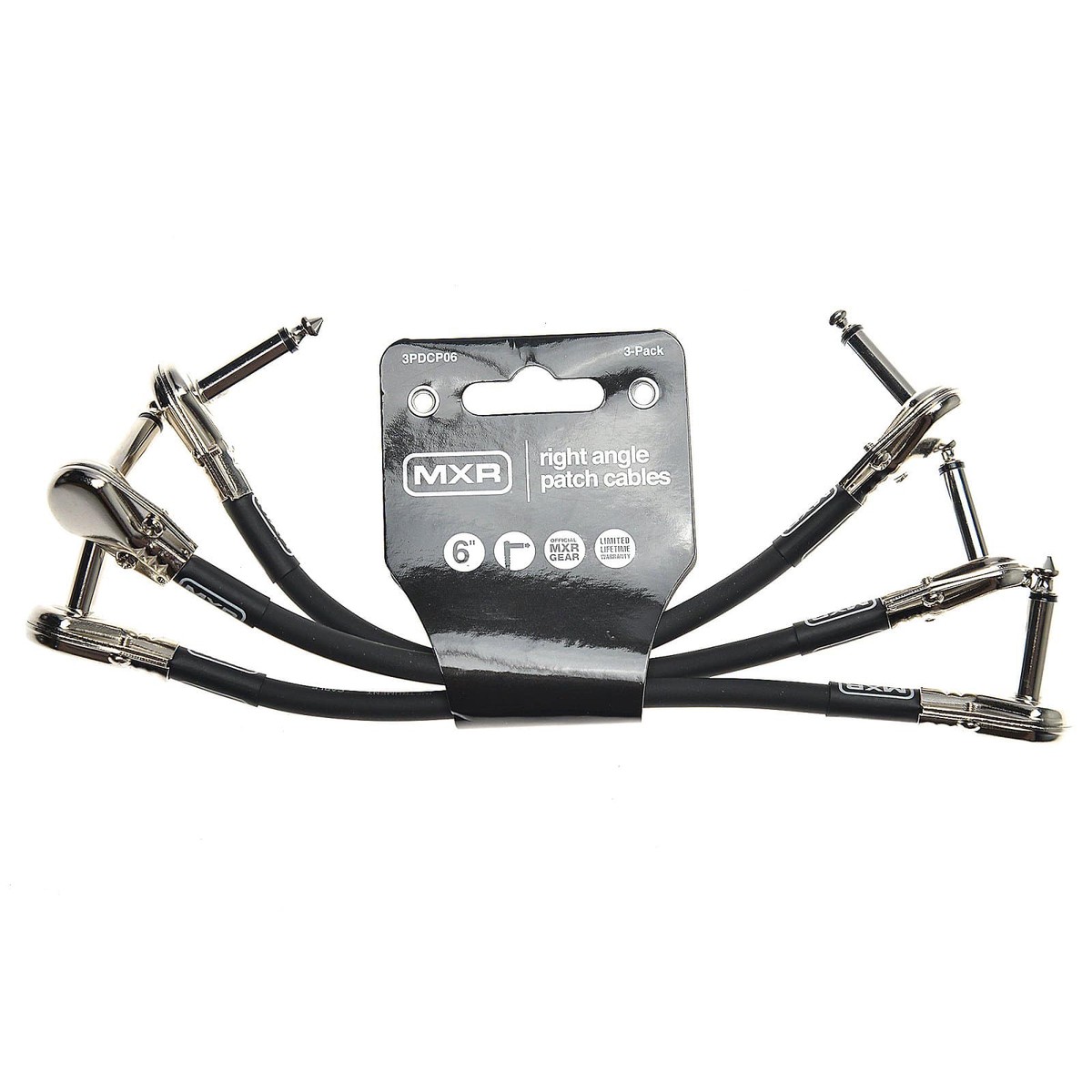 Dunlop Instrument Patch Cable 6 Inch 3-Pack