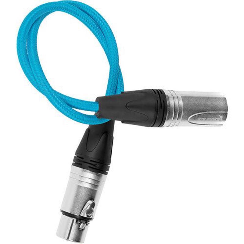Kondor Blue 3-Pin XLR Male to 3Pin XLR Female Audio Cable for On-Camera Mic )18)