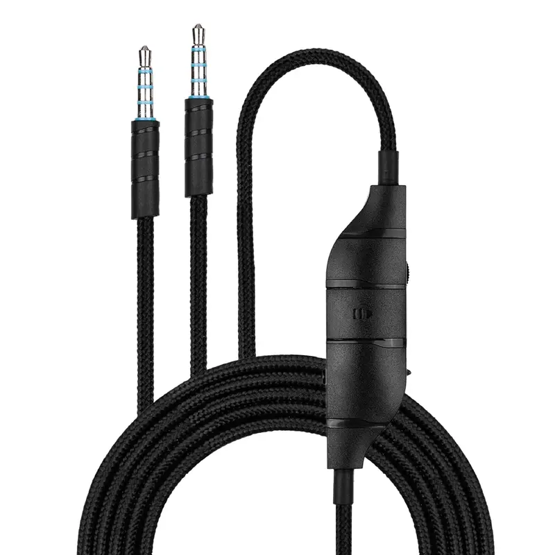 Replacement Audio Cable Compatible with Logitech G633, G635, G933, G935  Inline Mic/Remote with Mute & Volume Control  Nylon Braided Gaming Headset Cord