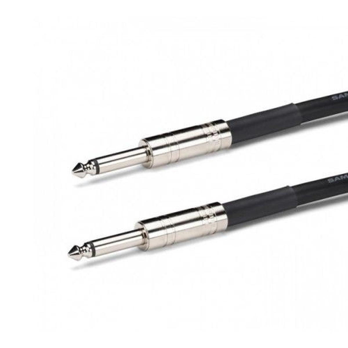 [CLEARANCE] Samson TOURtek TSQ 3 Meters 6.35mm AUX Mono Speaker Audio Cable with PVC Jacket, Nickel Plated Neutirk Connectors, and Copper Mesh Shielding | ESATSQ10