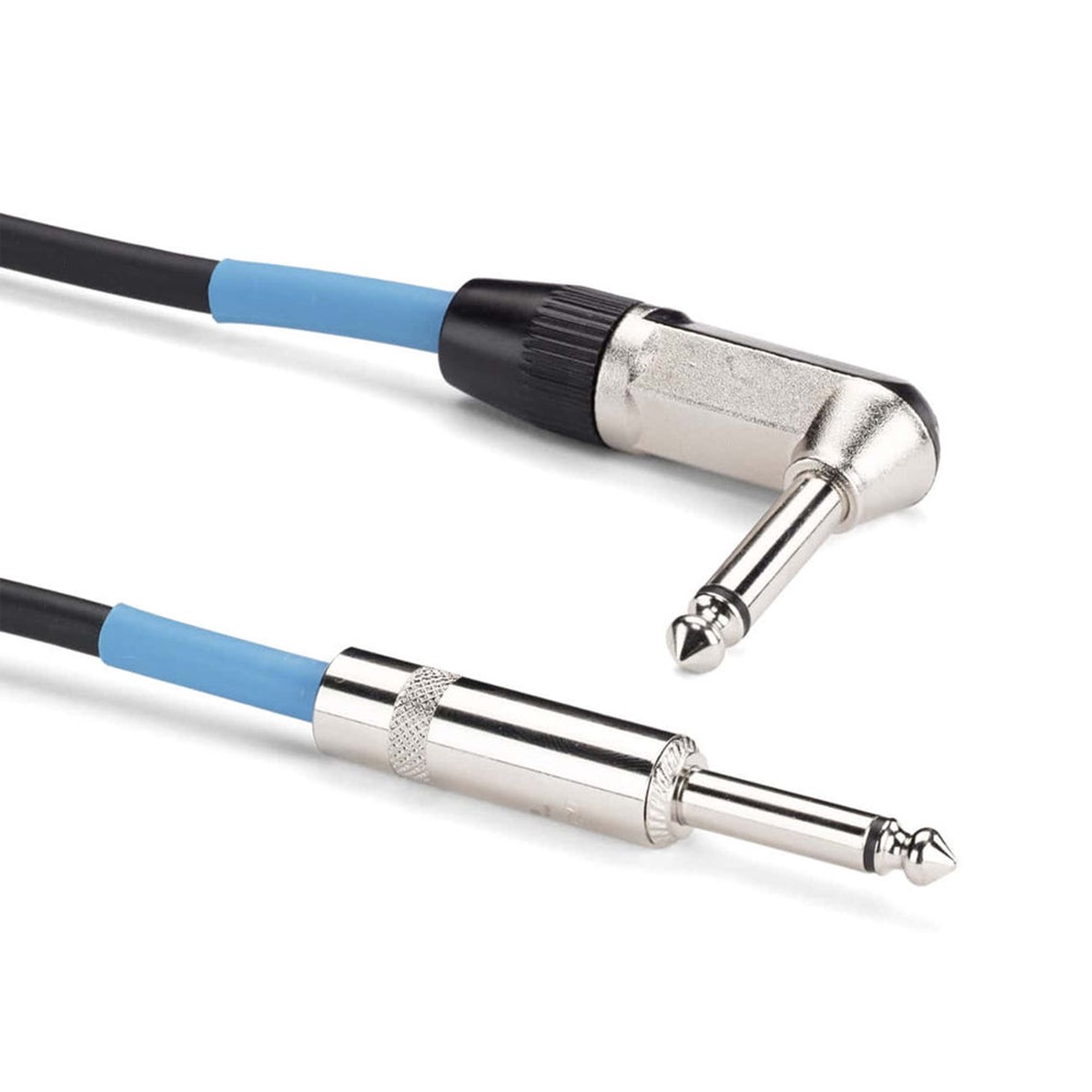[CLEARANCE] Samson TOURtek TIL 6 Meters 6.35mm AUX Angled to Straight High Performance Instrument Cable with PVC Jacket, Nickel Plated Neutirk Connectors, and Copper Mesh Shielding | ES