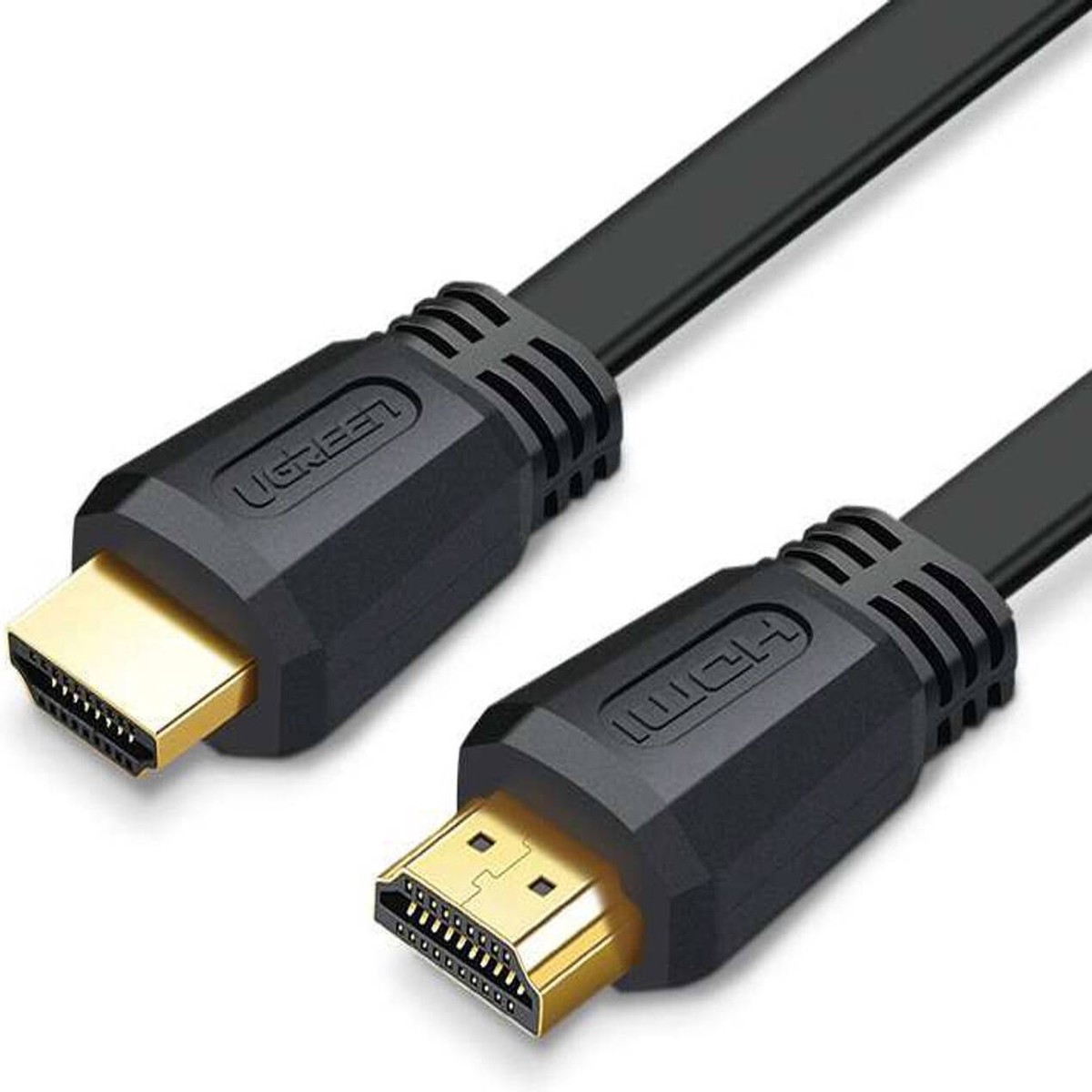 Ugreen Cable HDMI Flat Gold 4K 1.5M Black -