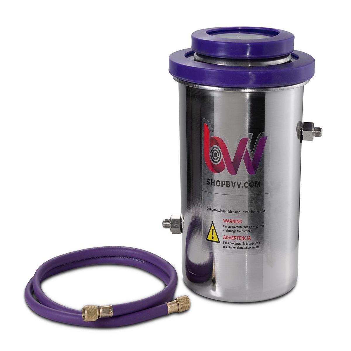 1.5 Gallon Cold Trap (2QT Tank) Dry Ice, Liquid Nitrogen - GLASS LID